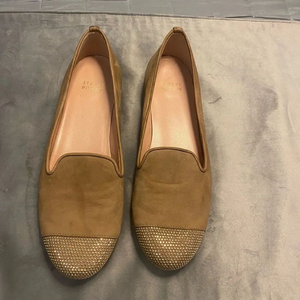 Stuart Weitzman suede flats, size 8